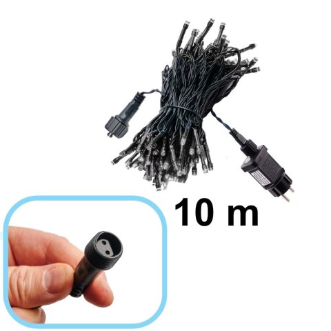 Lampki LED łańcuch świetlny świąteczne choinkowe 10m 100LED ciepły biały 8 trybów świecenia Lampki LED łańcuch świetlny świąteczne choinkowe 10m 100LED ciepły biały 8 trybów świecenia