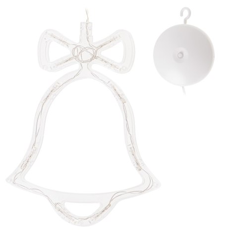 Lampki LED wisząca ozdoba dekoracja okna świąteczne choinkowe dzwoneczek przyssawki 10 LED Lampki LED wisząca ozdoba dekoracja okna świąteczne choinkowe dzwoneczek przyssawki 10 LED