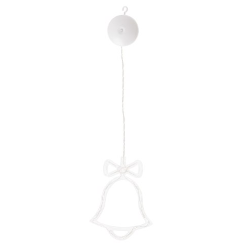 Lampki LED wisząca ozdoba dekoracja okna świąteczne choinkowe dzwoneczek przyssawki 10 LED Lampki LED wisząca ozdoba dekoracja okna świąteczne choinkowe dzwoneczek przyssawki 10 LED