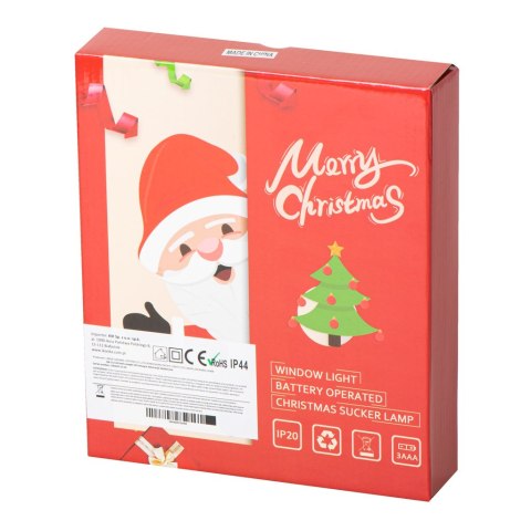 Lampki LED wisząca ozdoba dekoracja okna świąteczne choinkowe przyssawki 10 LED Lampki LED wisząca ozdoba dekoracja okna świąteczne choinkowe przyssawki 10 LED