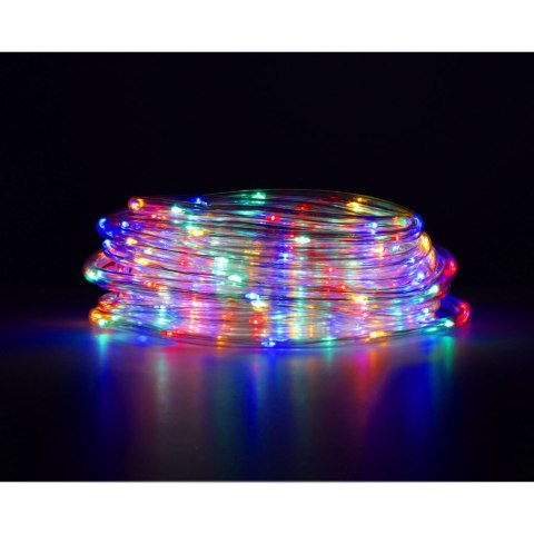 Lampki LED zewnętrzne wąż świetlny sznur na balkon 10m 100LED multikolor 8 trybów świecenia Lampki LED zewnętrzne wąż świetlny sznur na balkon 10m 100LED multikolor 8 trybów świecenia