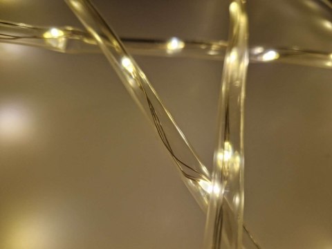 Lampki LED zewnętrzne wąż świetlny sznur na balkon świąteczne choinkowe 10m 100LED ciepły biały 8 trybów świecenia Lampki LED zewnętrzne wąż świetlny sznur na balkon świąteczne choinkowe 10m 100LED ciepły biały 8 trybów świecenia