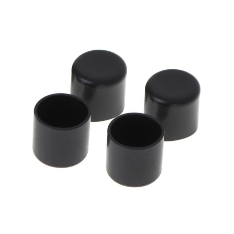 Nakładki podkładki osłonki na nogi krzeseł mebli 4szt. 19mm czarne Nakładki podkładki osłonki na nogi krzeseł mebli 4szt. 19mm czarne