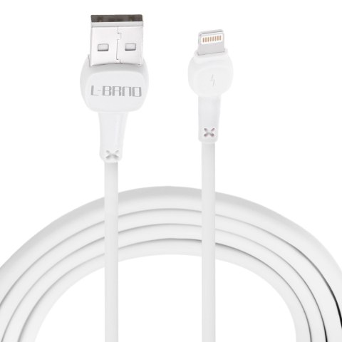 L-BRNO Kabel Lighting szybkie ładowanie USB-A biały 2A 100 cm L-BRNO Kabel Lighting szybkie ładowanie USB-A biały 2A 100 cm