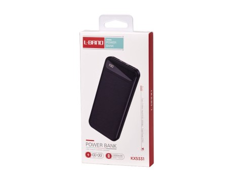 L-BRNO PowerBank Power Bank 10000mAh 2USB czarny L-BRNO PowerBank Power Bank 10000mAh 2USB czarny