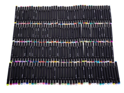 Markery dwustronne alkoholowe w etui 168 sztuk Markery dwustronne alkoholowe w etui 168 sztuk