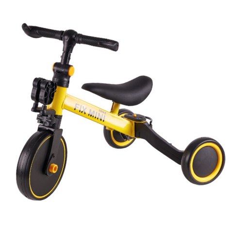 Rowerek Trike Fix Mini biegowy trójkołowy 3w1 z pedałami żółty Rowerek Trike Fix Mini biegowy trójkołowy 3w1 z pedałami żółty