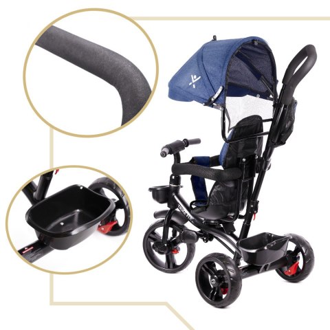 Rowerek trójkołowy Trike Fix Lite granatowy Rowerek trójkołowy Trike Fix Lite granatowy