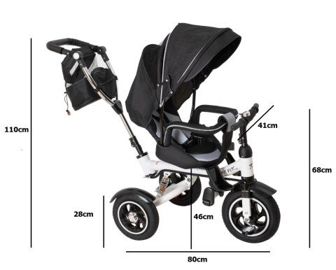 Rowerek Trójkołowy Trike Fix V3 czarny Rowerek Trójkołowy Trike Fix V3 czarny