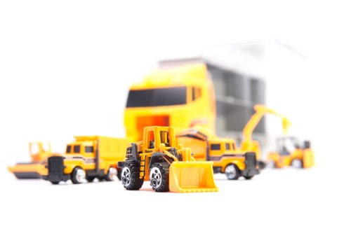 Transporter ciężarówka TIR wyrzutnia + metalowe auta maszyny budowlane Transporter ciężarówka TIR wyrzutnia + metalowe auta maszyny budowlane