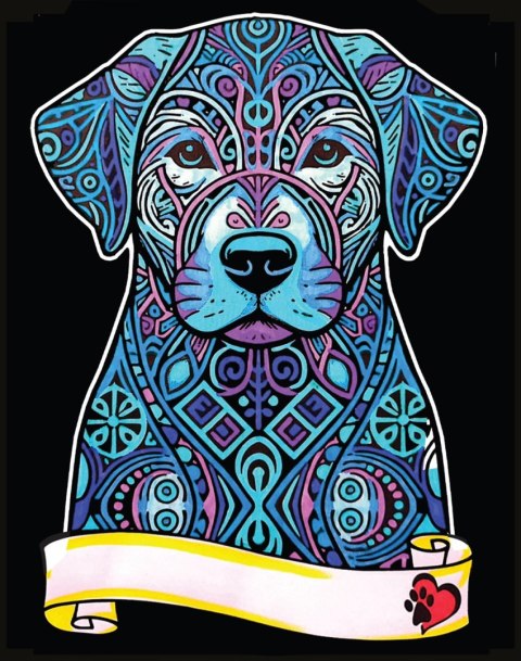 Kolorowanka Welwetowa A4 Labrador Kolorowanka Welwetowa A4 Labrador