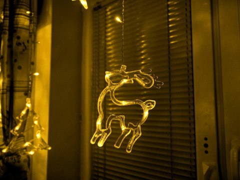 Lampki LED kurtyna renifer 2,5m 138LED ciepły biały ze złączem Lampki LED kurtyna renifer 2,5m 138LED ciepły biały ze złączem