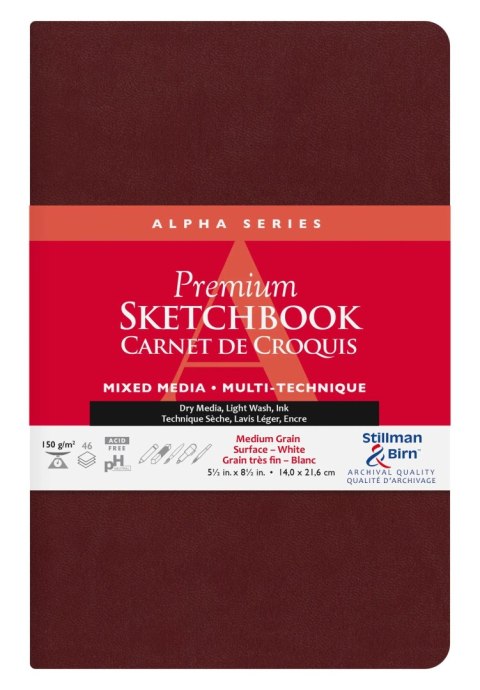 Szkicownik Alpha 14x21,6 cm 150gsm Szkicownik Alpha 14x21,6 cm 150gsm