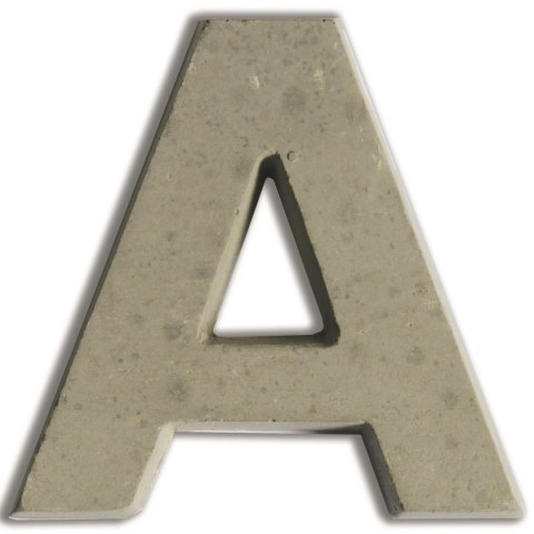 Litera A z betonu H:5 cm Litera A z betonu H:5 cm
