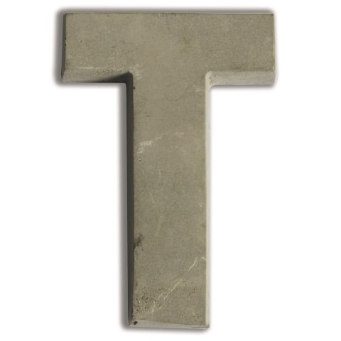 Litera T z betonu H: 5 cm Litera T z betonu H: 5 cm