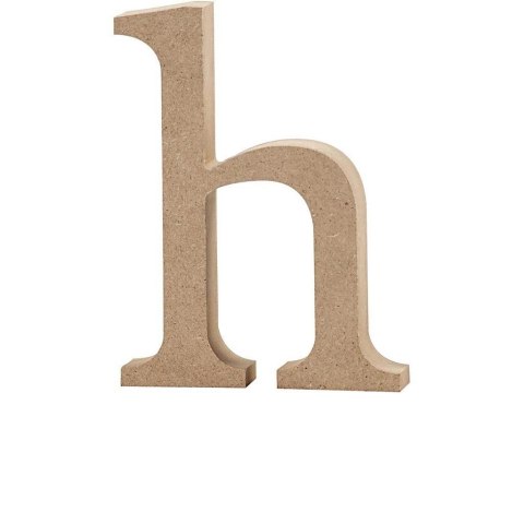 Litera h z MDF H: 13 cm Litera h z MDF H: 13 cm