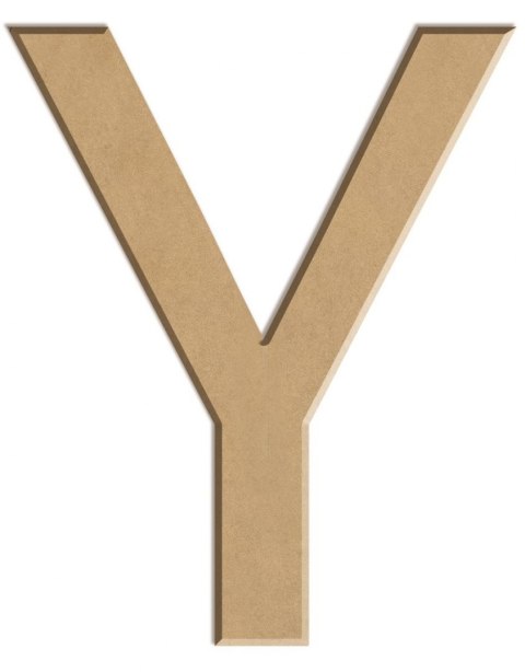 Litera płaska Y z MDF H: 40 cm Litera płaska Y z MDF H: 40 cm