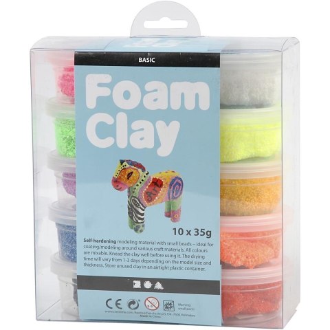 Masa Foam Clay - 10x35g kol. Podstawowe Masa Foam Clay - 10x35g kol. Podstawowe
