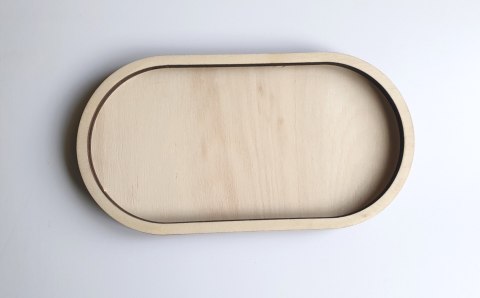 Naczynie Owalne ze sklejki 115x215 mm Naczynie Owalne ze sklejki 115x215 mm