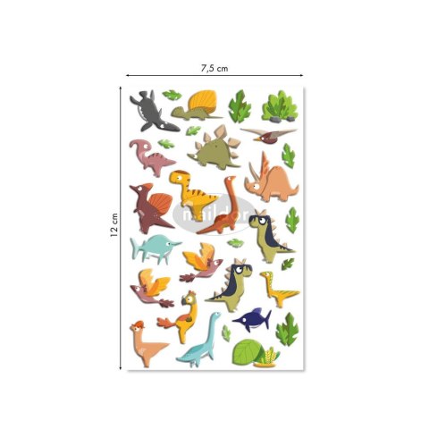 Naklejki 3D wypukłe Dinozaury Naklejki 3D wypukłe Dinozaury