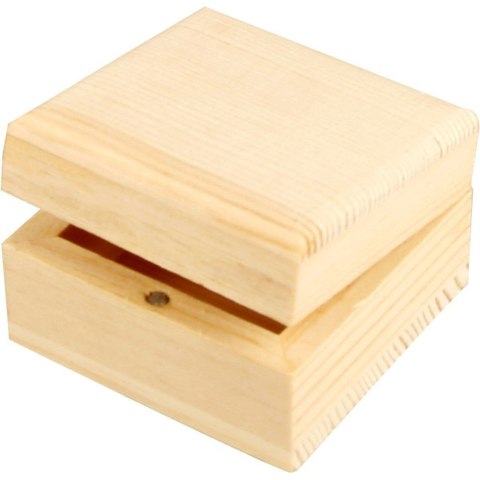 Pudełko z drewna na Biżuterię 6x6x3,5 cm Pudełko z drewna na Biżuterię 6x6x3,5 cm
