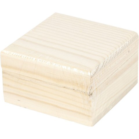 Pudełko z drewna na Biżuterię 6x6x3,5 cm Pudełko z drewna na Biżuterię 6x6x3,5 cm