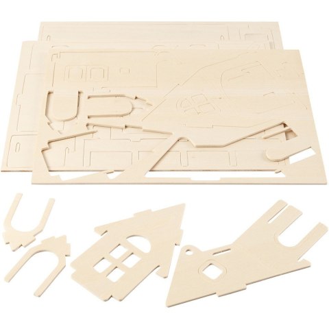 Puzzle 3D drewniane Domek 1 Puzzle 3D drewniane Domek 1