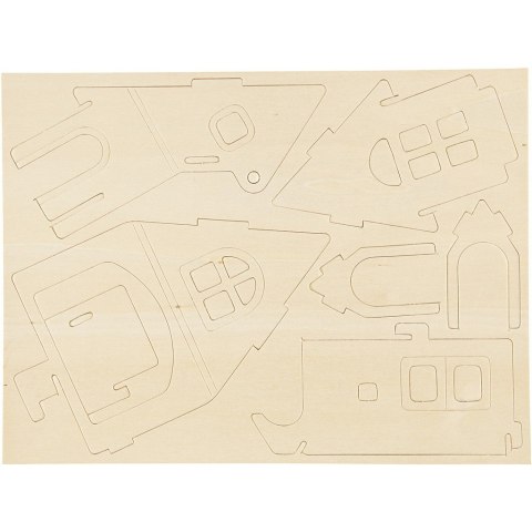 Puzzle 3D drewniane Domek 1 Puzzle 3D drewniane Domek 1