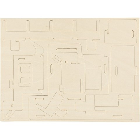 Puzzle 3D drewniane Domek 1 Puzzle 3D drewniane Domek 1