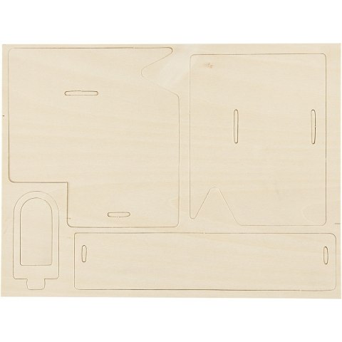 Puzzle 3D drewniane Domek 1 Puzzle 3D drewniane Domek 1