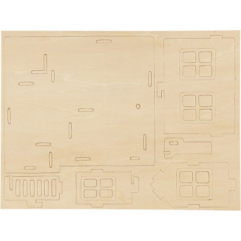 Puzzle 3D drewniane Domek 2 Puzzle 3D drewniane Domek 2