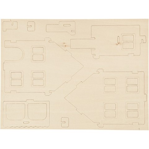 Puzzle 3D drewniane Domek 3 Puzzle 3D drewniane Domek 3