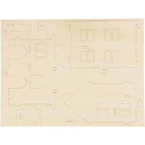 Puzzle 3D drewniane Domek 3 Puzzle 3D drewniane Domek 3
