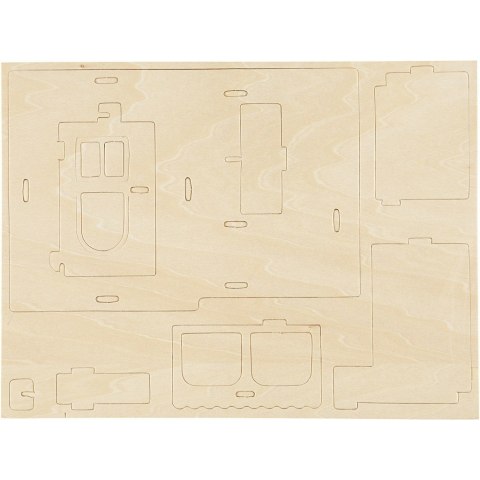 Puzzle 3D drewniane Domek 3 Puzzle 3D drewniane Domek 3
