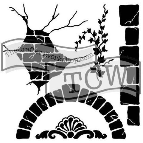 Szablon Mini Toskańska Ściana 15,2 cm Szablon Mini Toskańska Ściana 15,2 cm